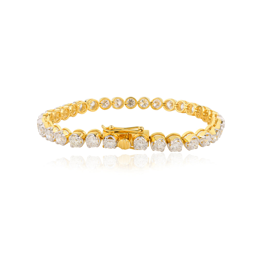 Royal Single Line Diamond Bracelet