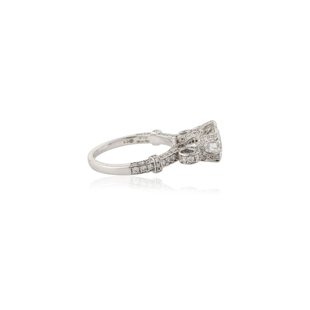 Crown Setted Solitaire Ring