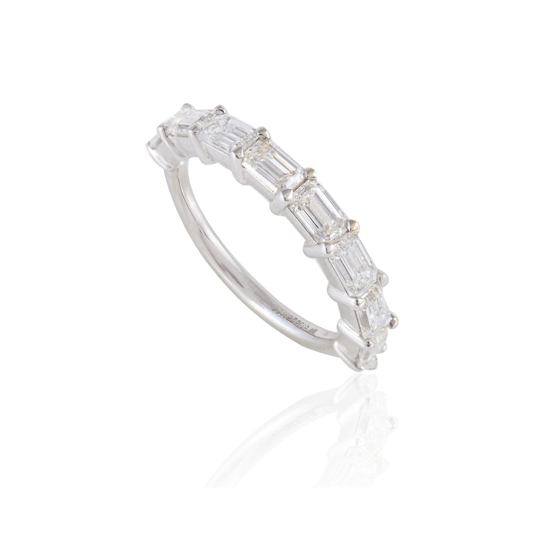 Emerald Row Solitaire Ring
