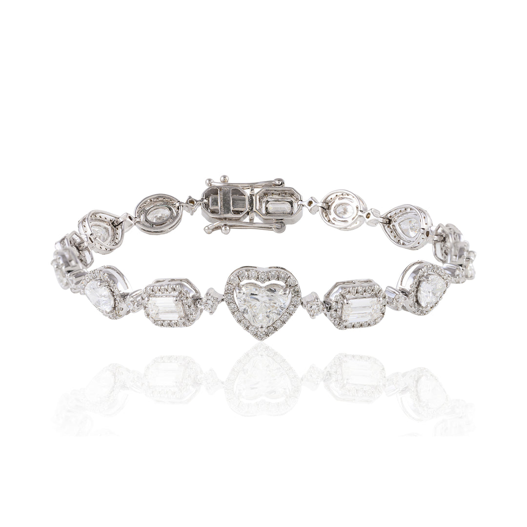Halo Solitaire Bracelet