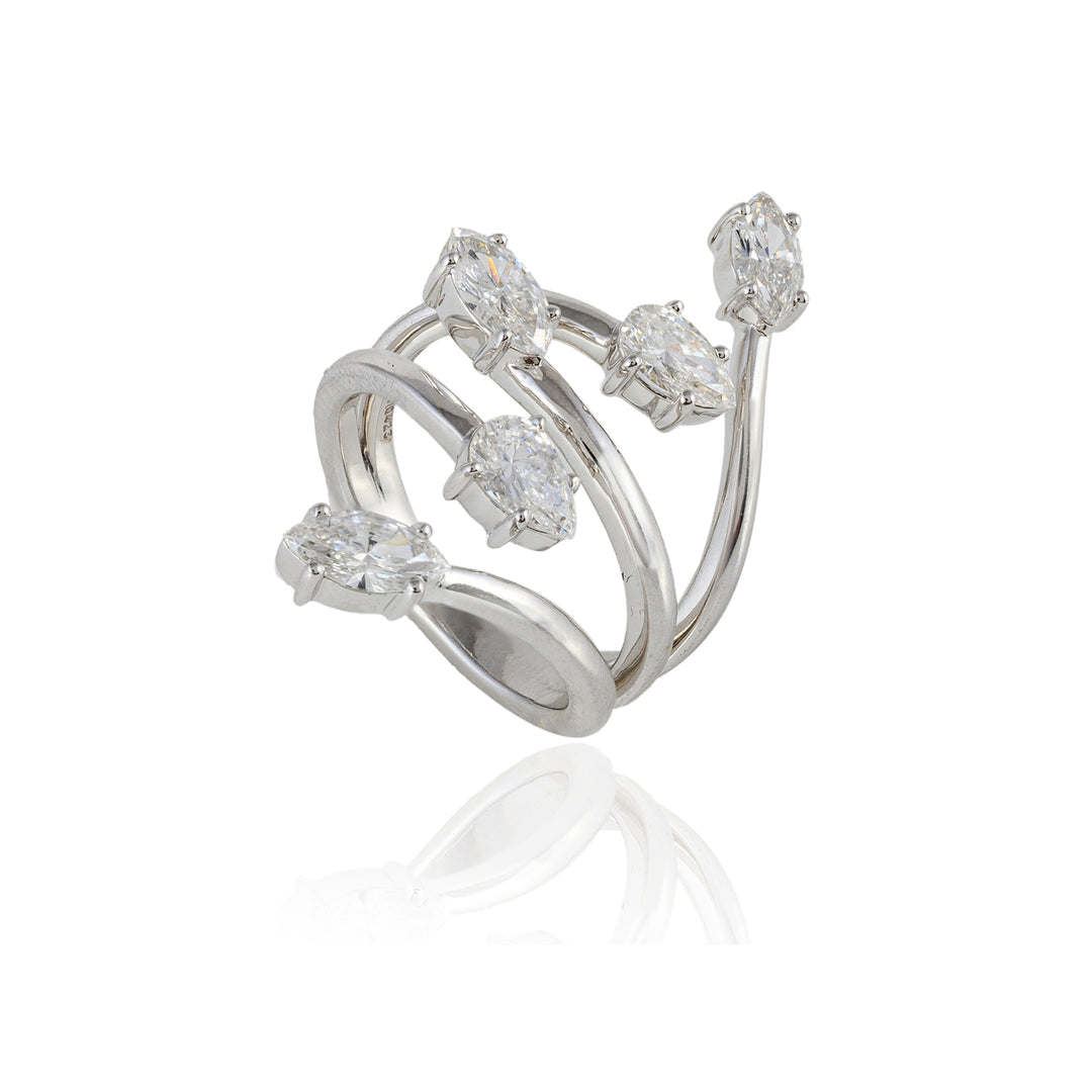 In Air Solitaire Ring