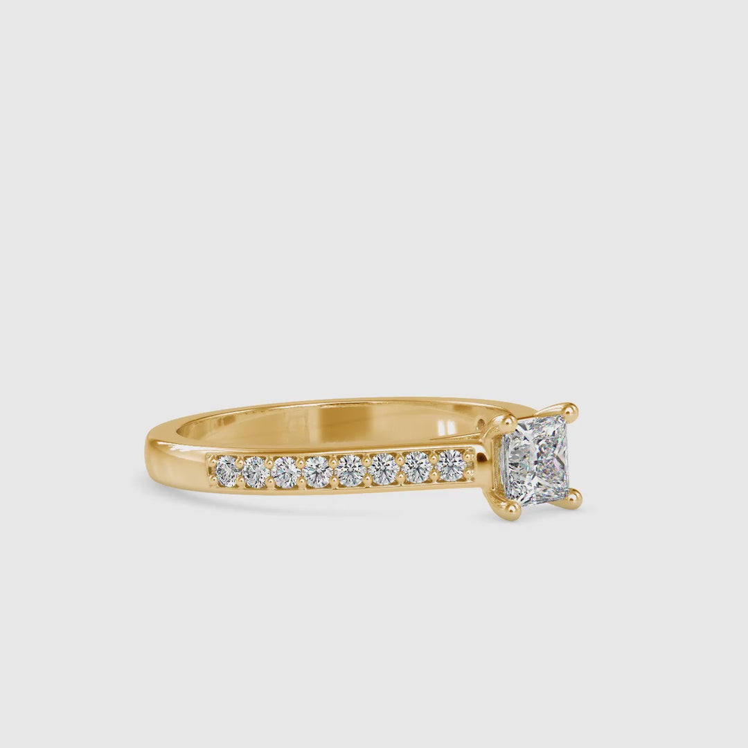 Enchant Halo Solitaire Ring