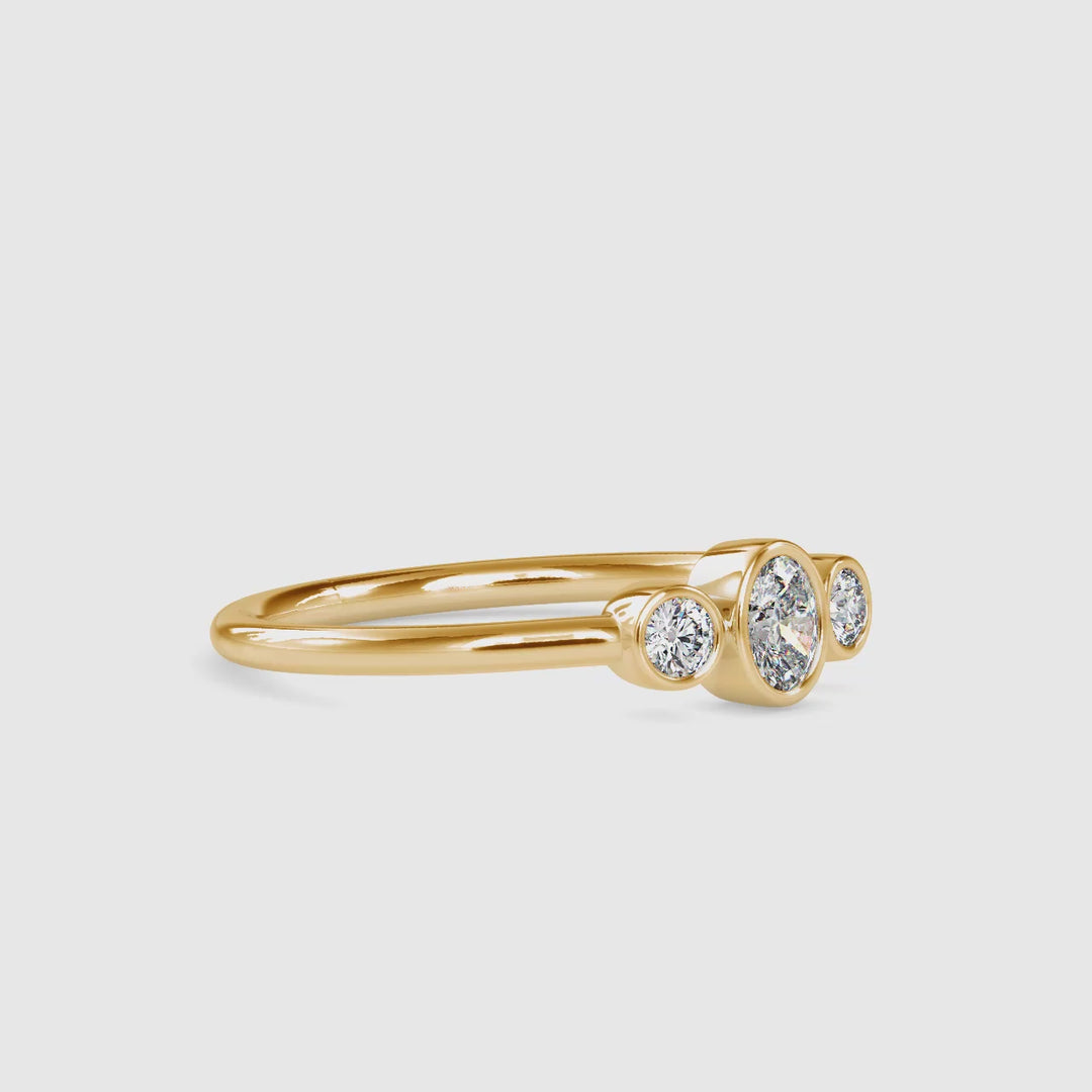 Trinity solitaire ring
