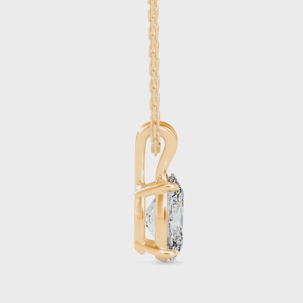 Oval Solitaire Pendant (1 ct)