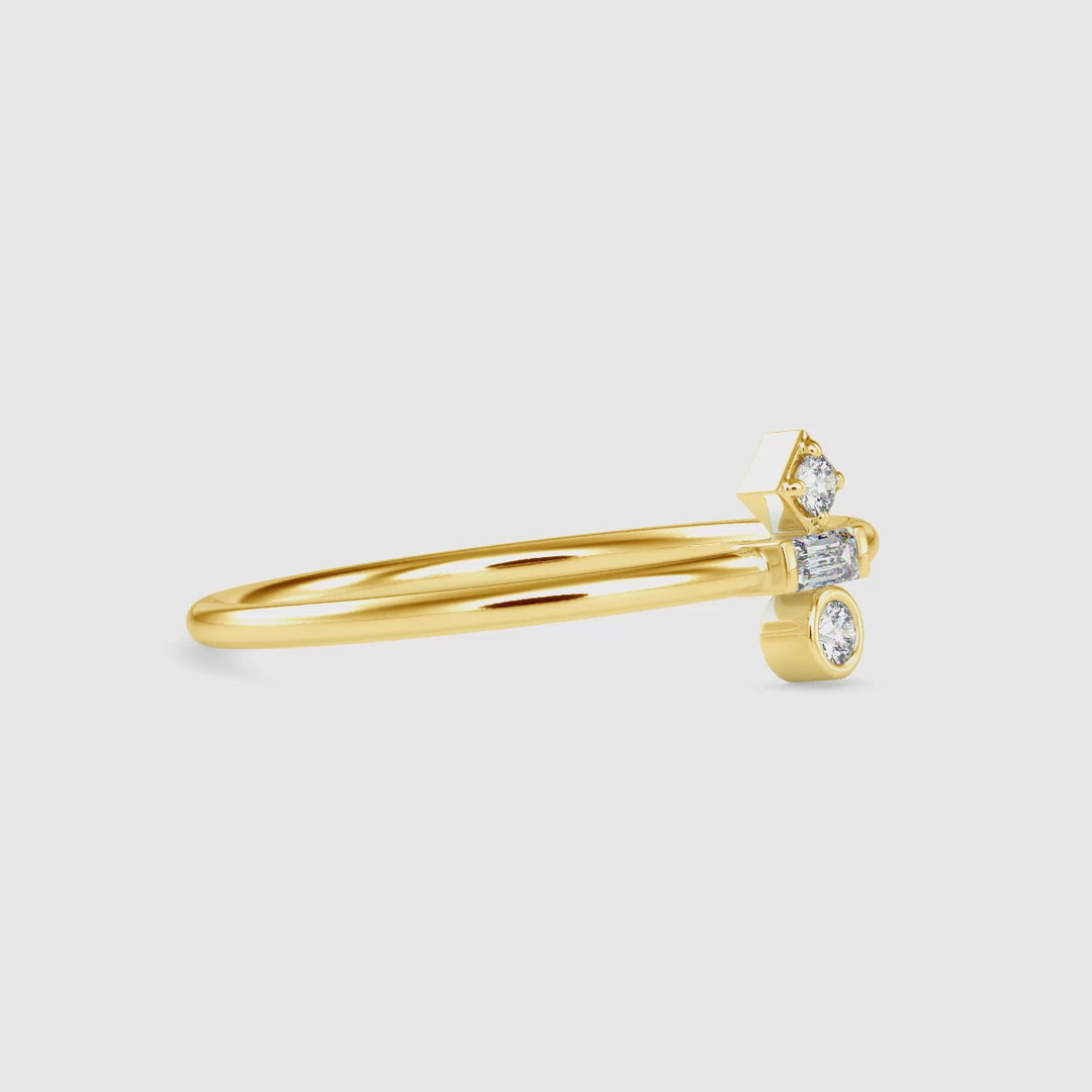 Playful Tiny Dainty Ring