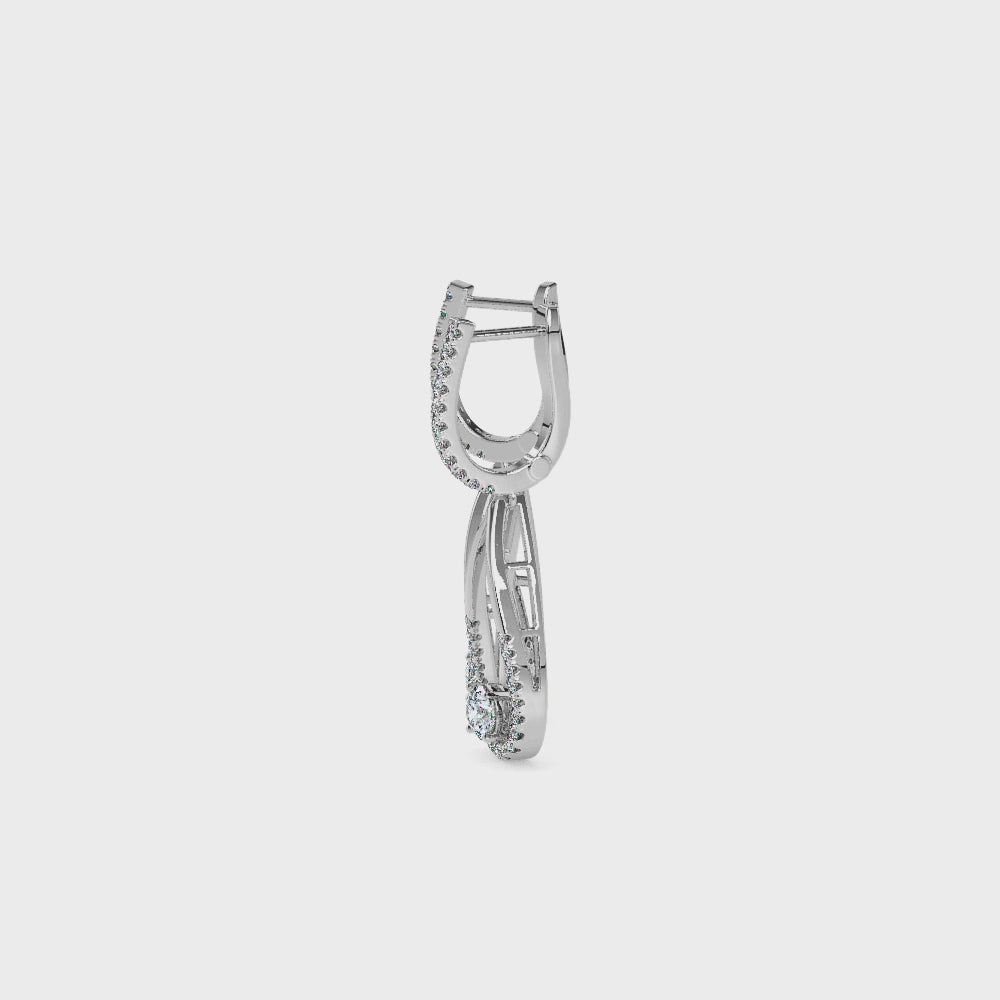 Gorgeous Poire Solitaire Dangler