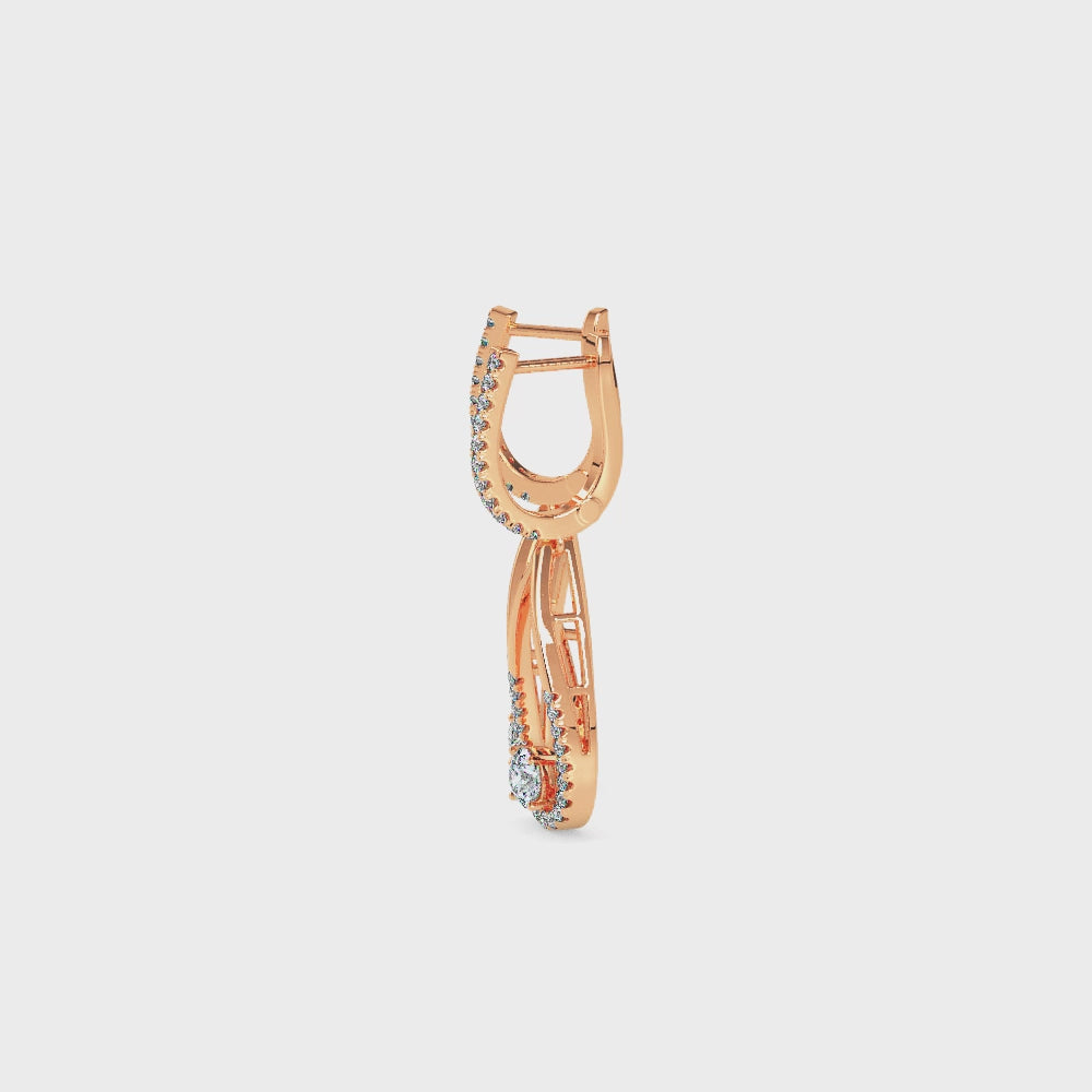 Gorgeous Poire Solitaire Dangler