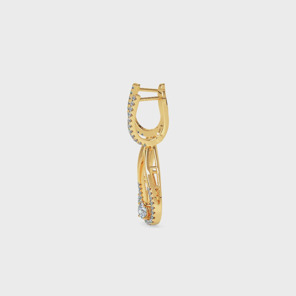 Gorgeous Poire Solitaire Dangler
