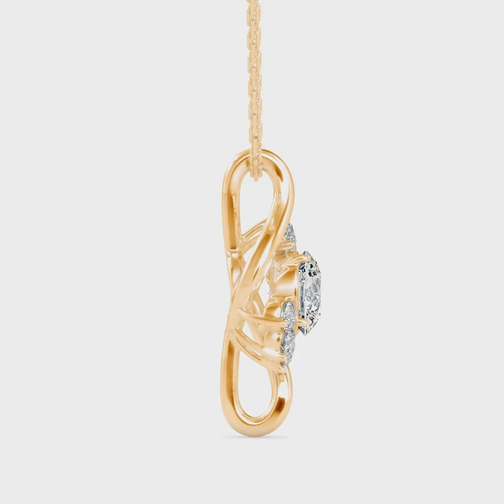 Infinity Solitaire Pendant