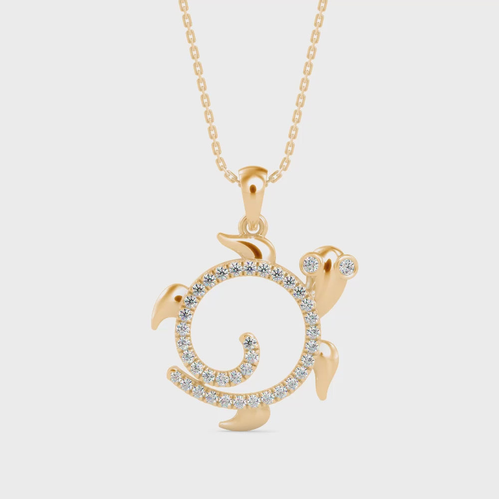Miniature Turtle Pendant