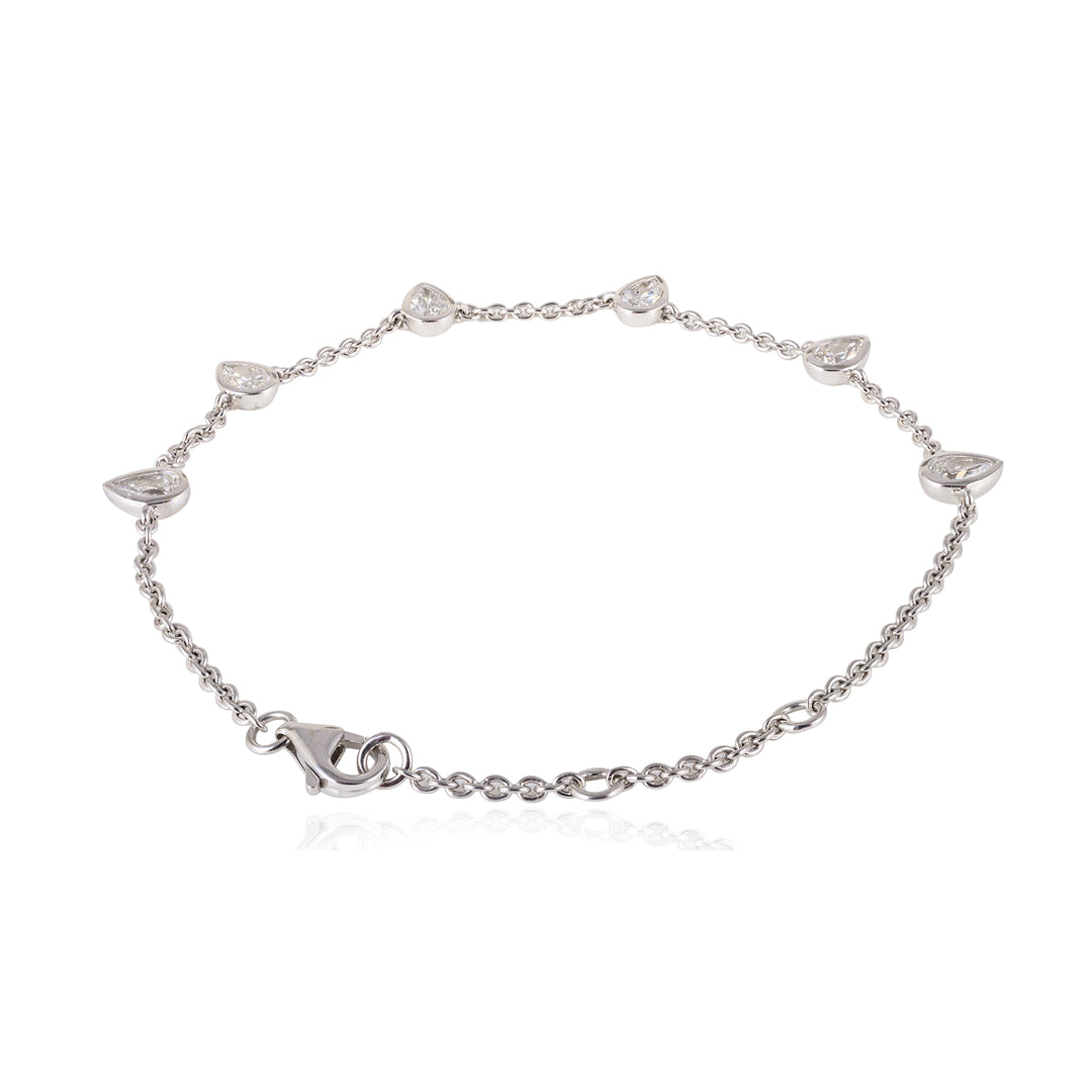 Spaced Poire Bracelet