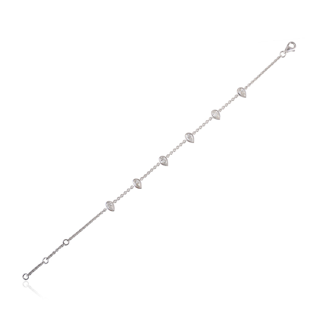 Spaced Poire Bracelet
