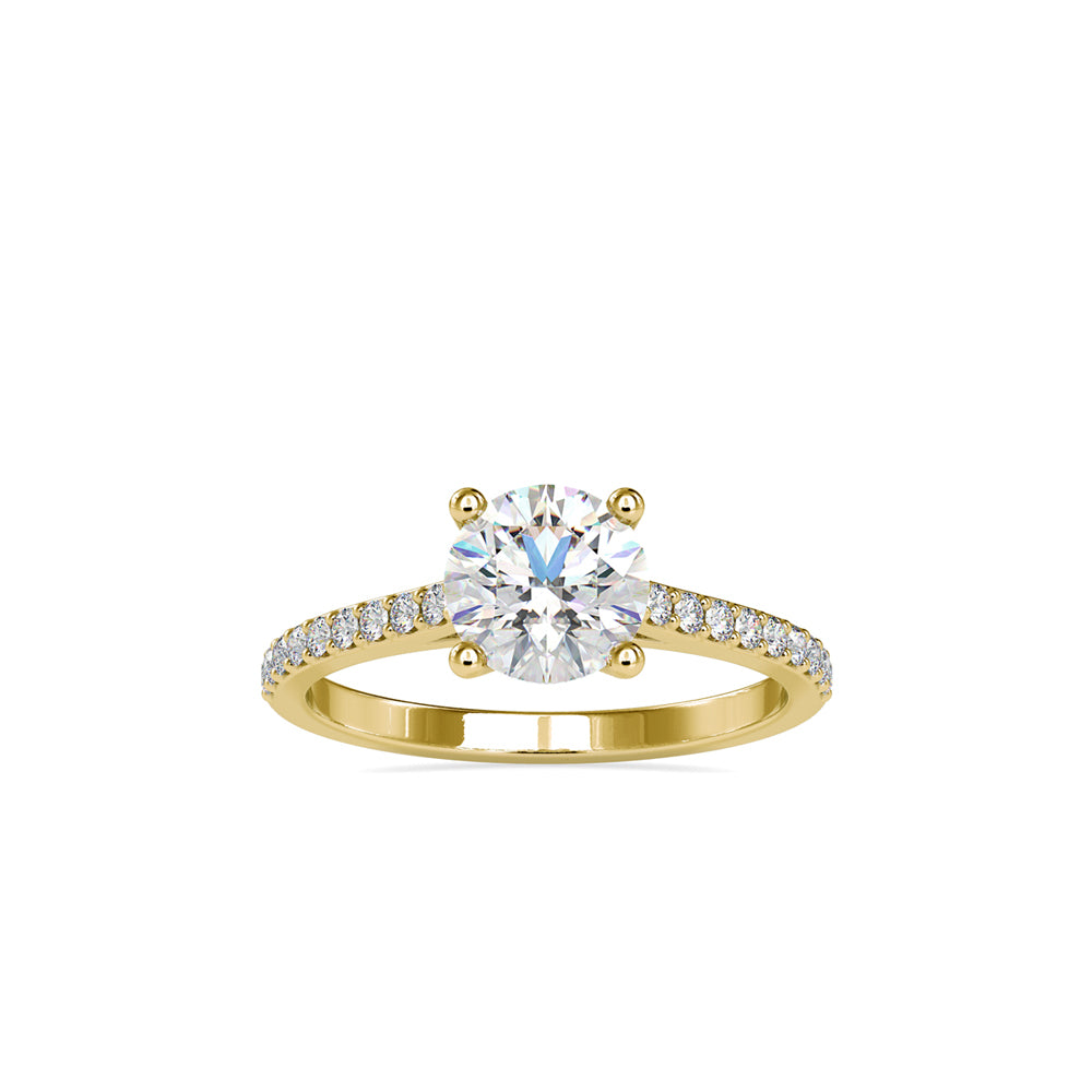 Sunburst Solitaire Ring