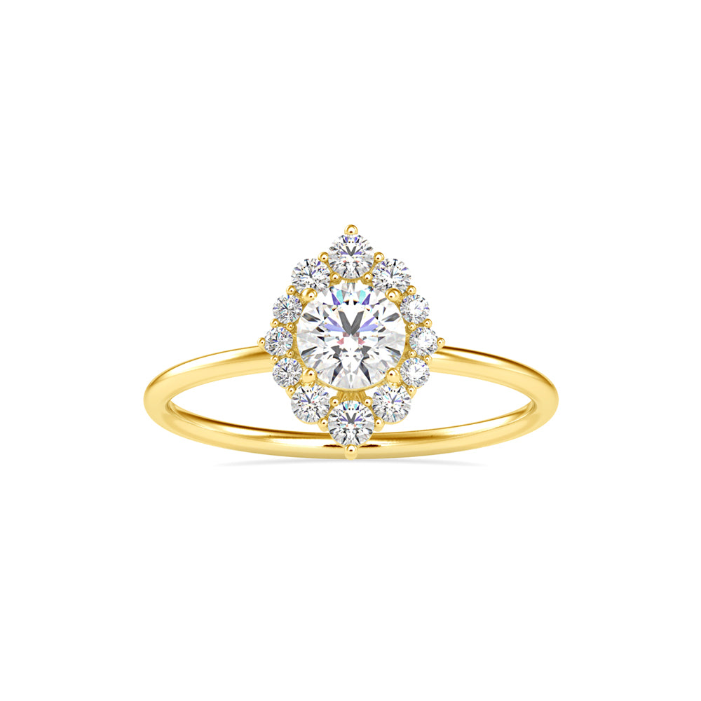 Swirl Solitaire Ring