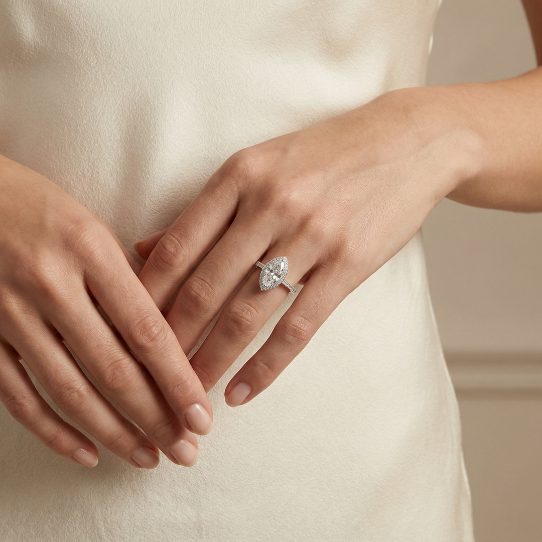 3 Carat Marquise Solitaire Ring