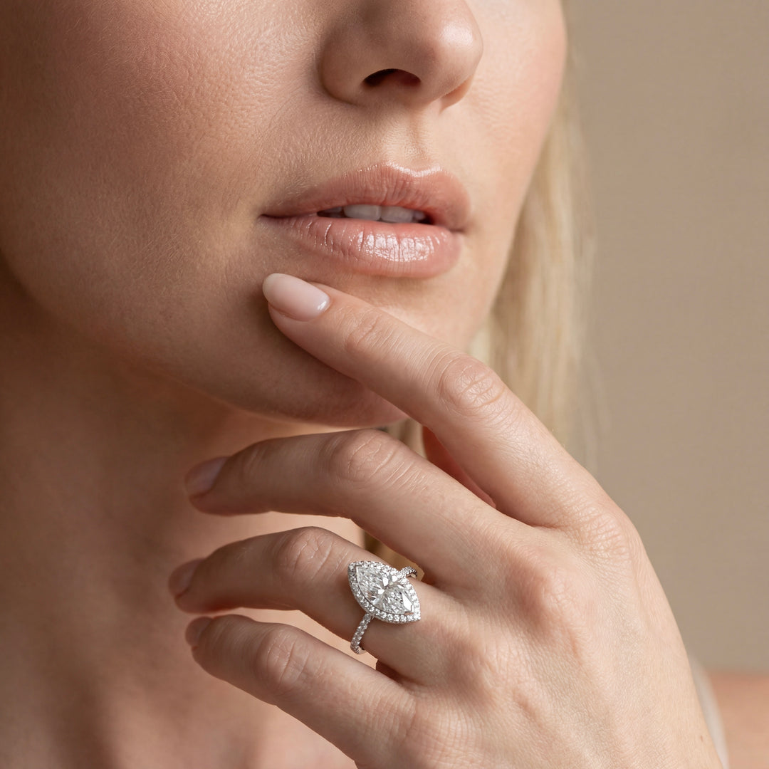 3 Carat Marquise Solitaire Ring