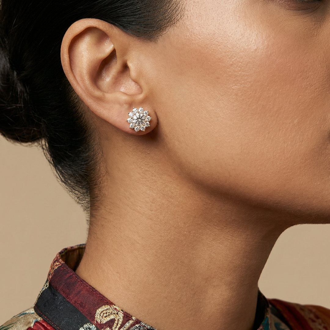 Amara Flora Solitaire Stud