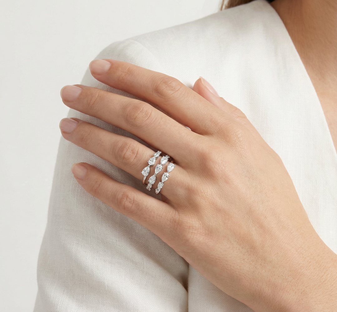 Askew Spiral Ring