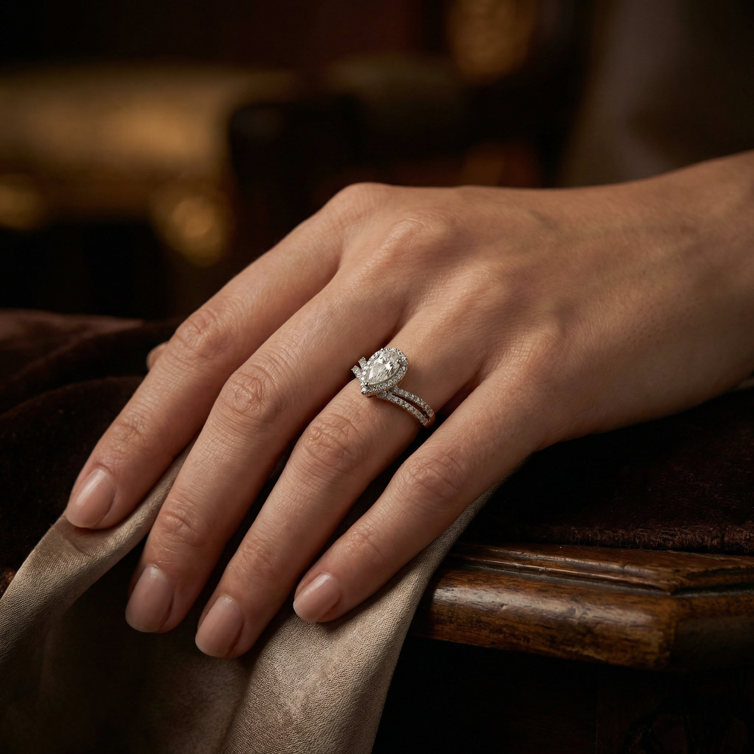 Beveled Solitaire Ring