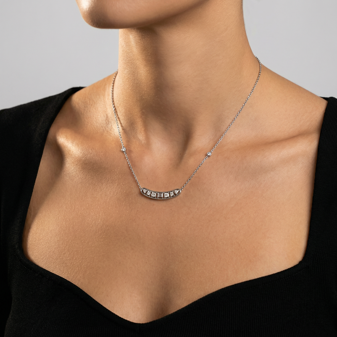 Blended Solitaire Necklace