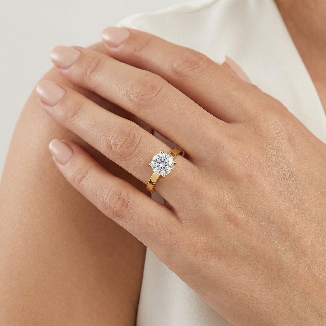 Bold Solitaire Ring