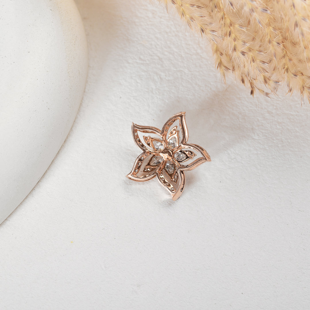 Floral Star Diamond Locket