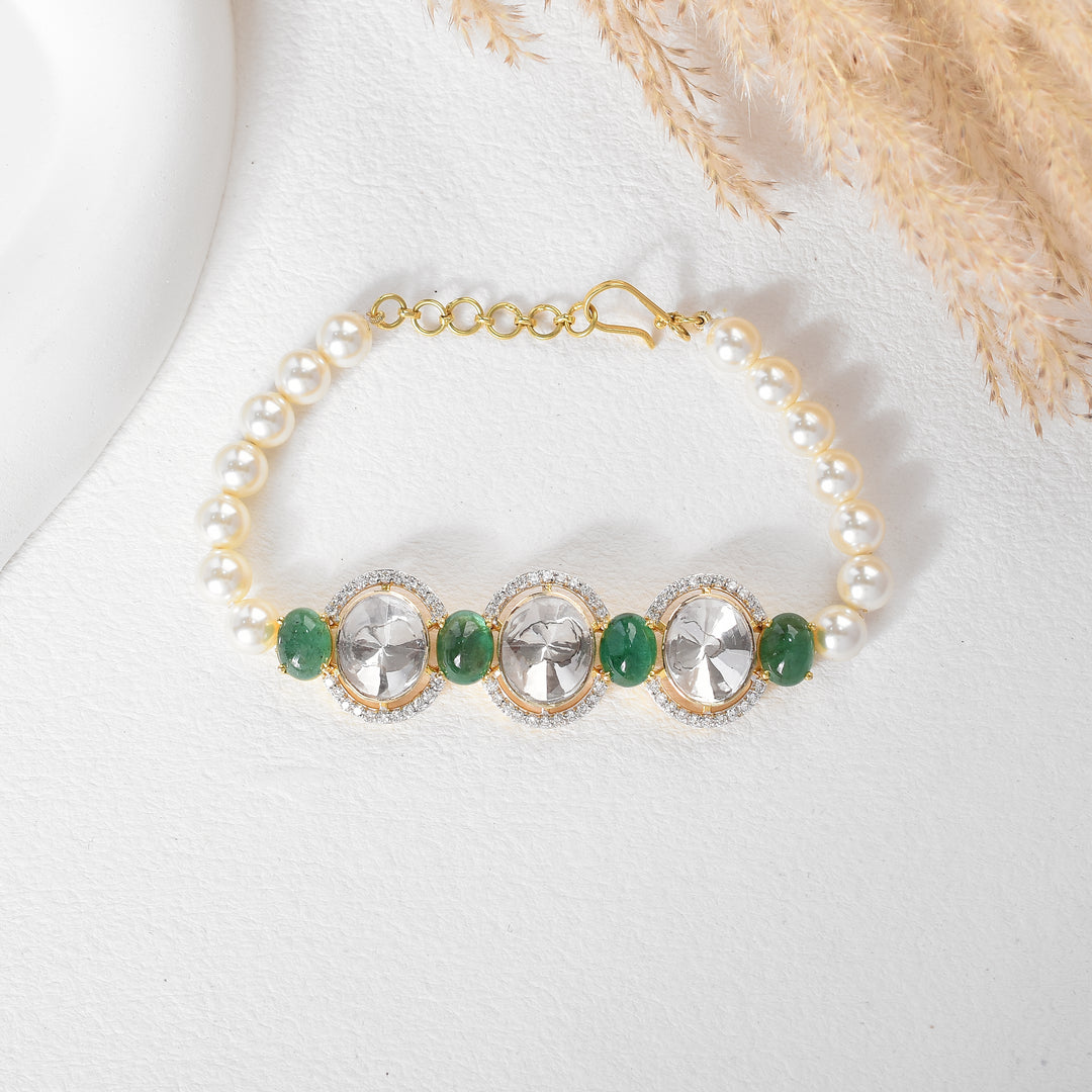 Lab Grown Polki Bracelet