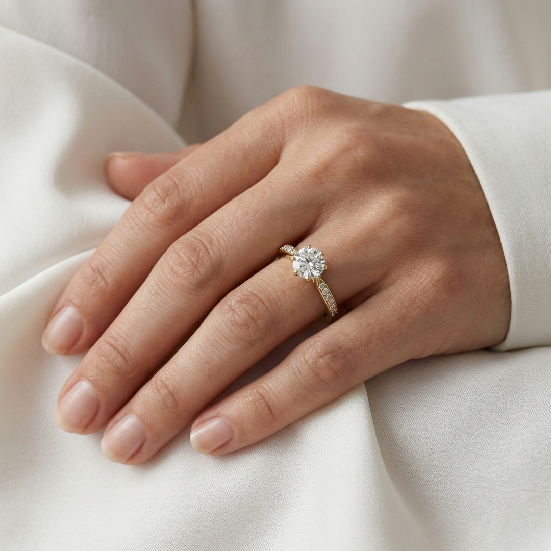 Dainty Solitaire Ring