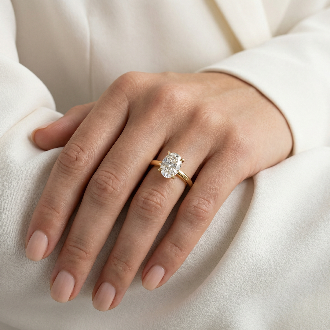 Eldora Oval Solitaire Ring