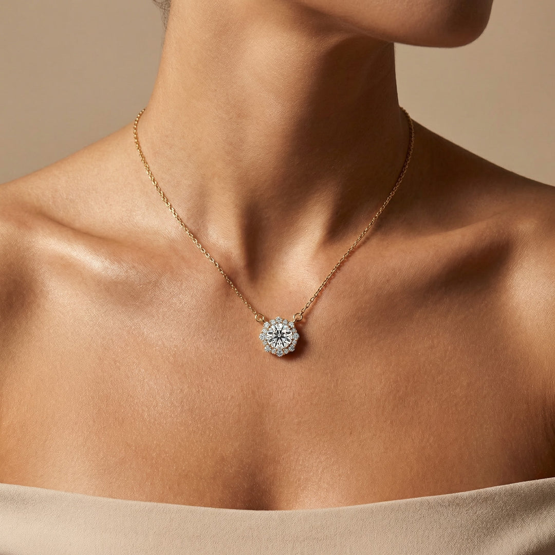Floret Halo Pendant