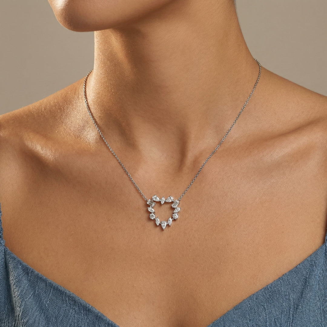 Heart Setted Solitaire