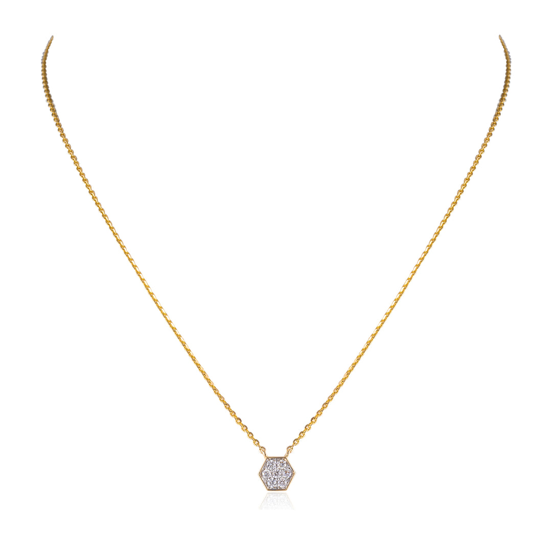 Hexa Diamond Pendant