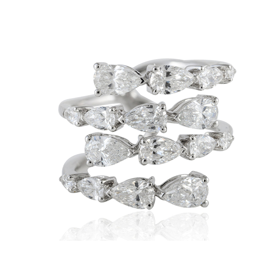 Askew Spiral Ring