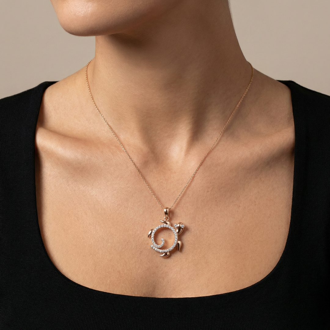 Miniature Turtle Pendant