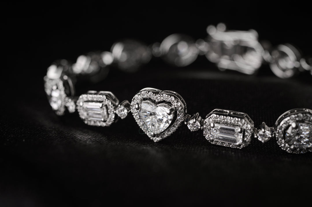 Halo Solitaire Bracelet