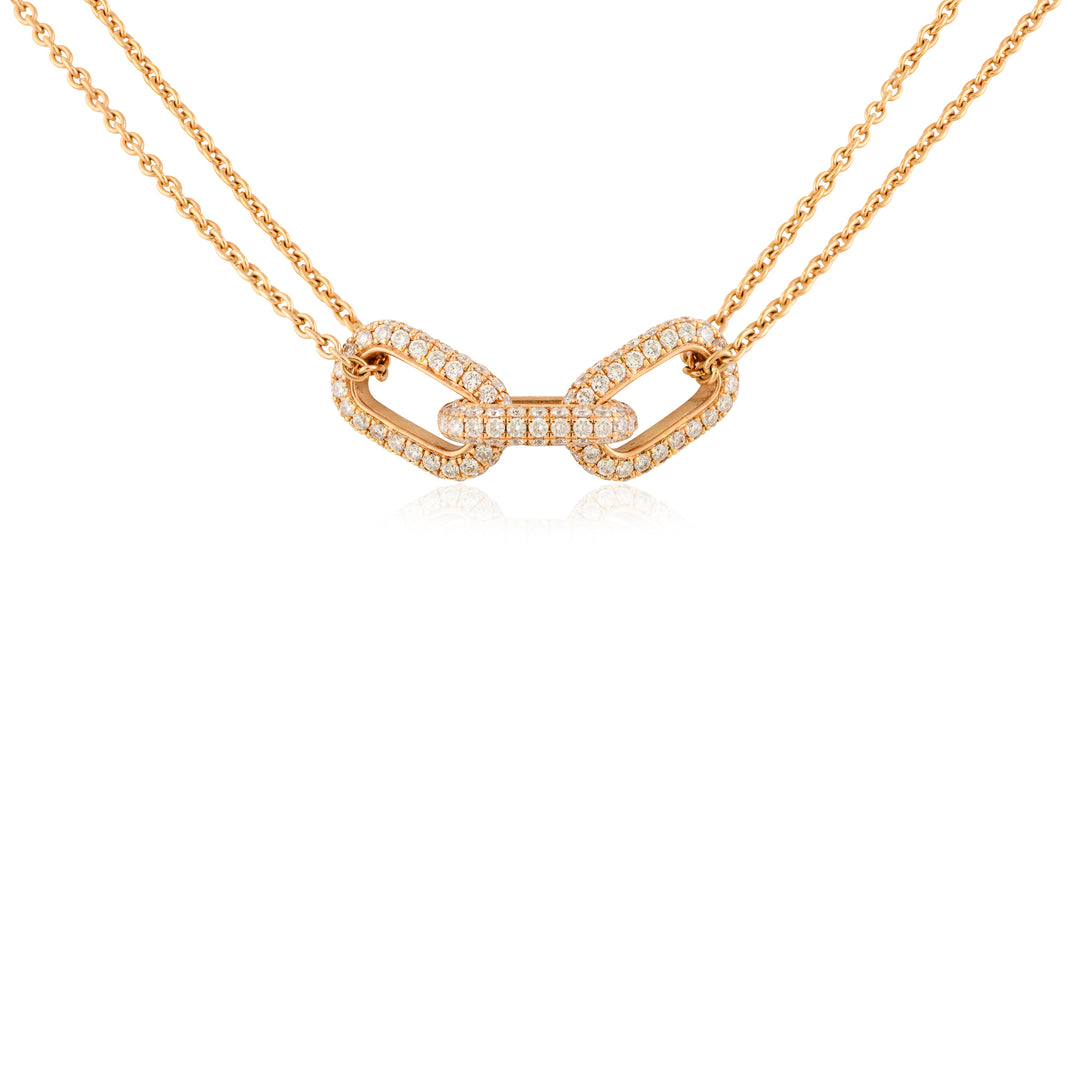Interlock Link Love Necklace