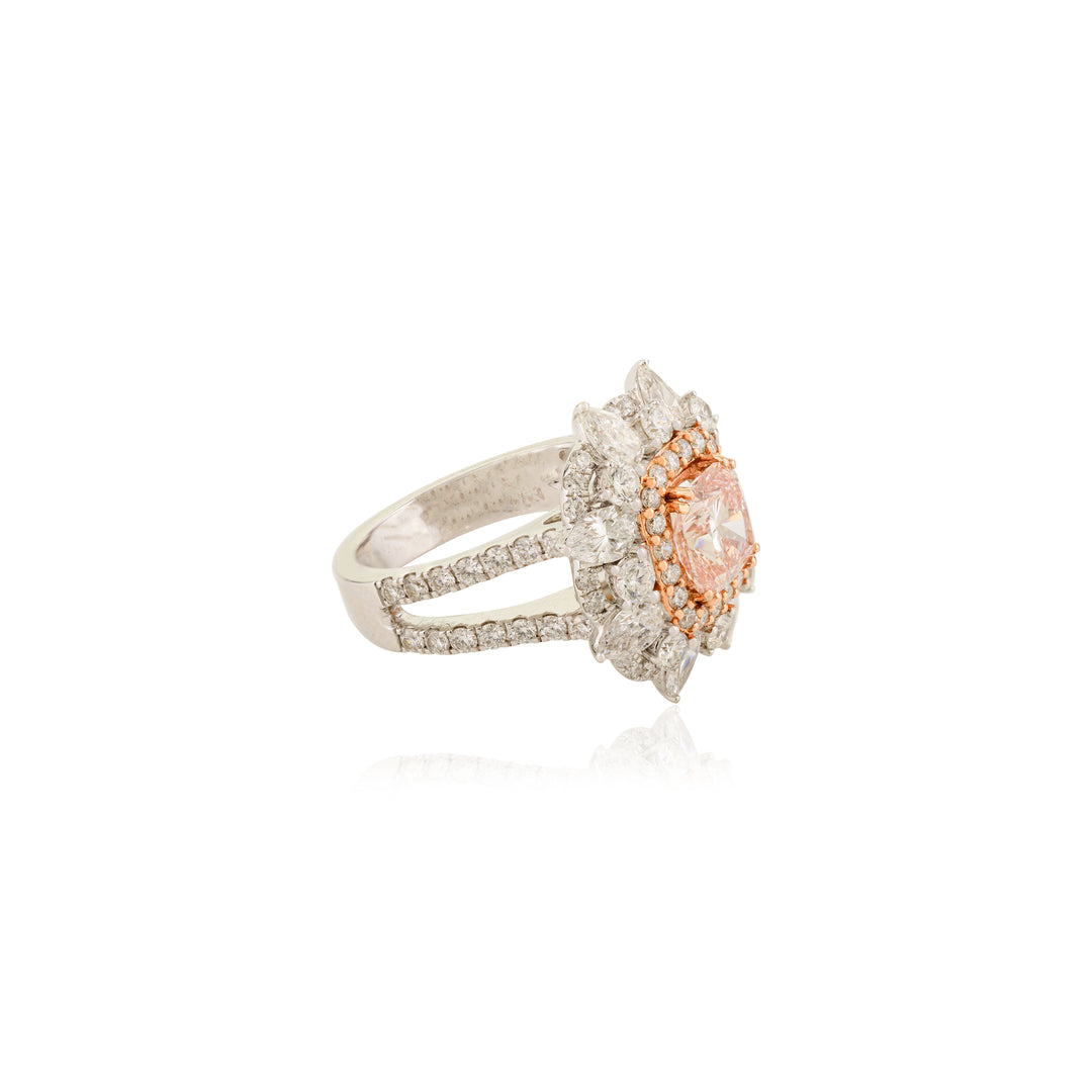 Pink Lab Grown Diamond Cocktail Ring