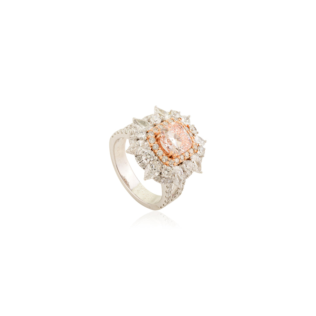 Pink Lab Grown Diamond Cocktail Ring