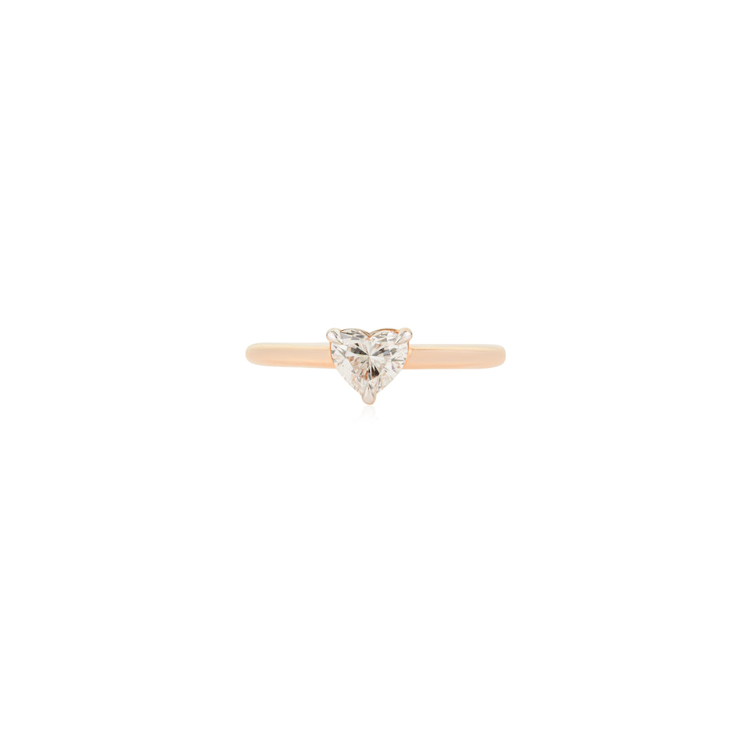 Tiny Heart Proposal Ring