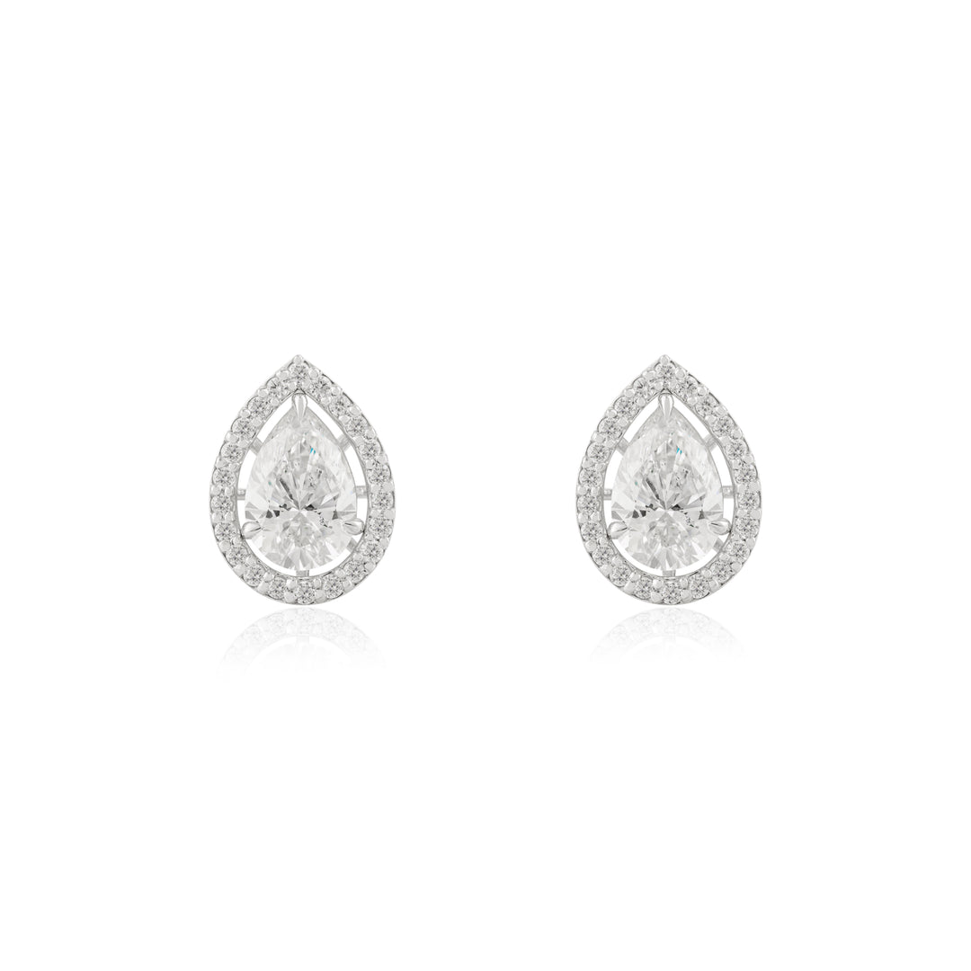 Conscious Choice Pear 2 in 1 Diamond Studs