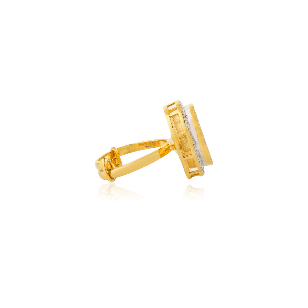 Classic Single Diamond Polki Ring
