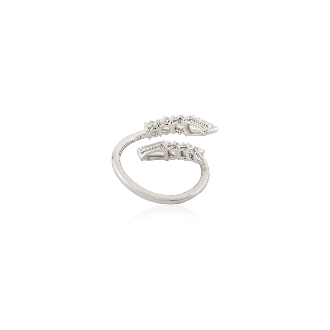 Front Open Solitaire Ring