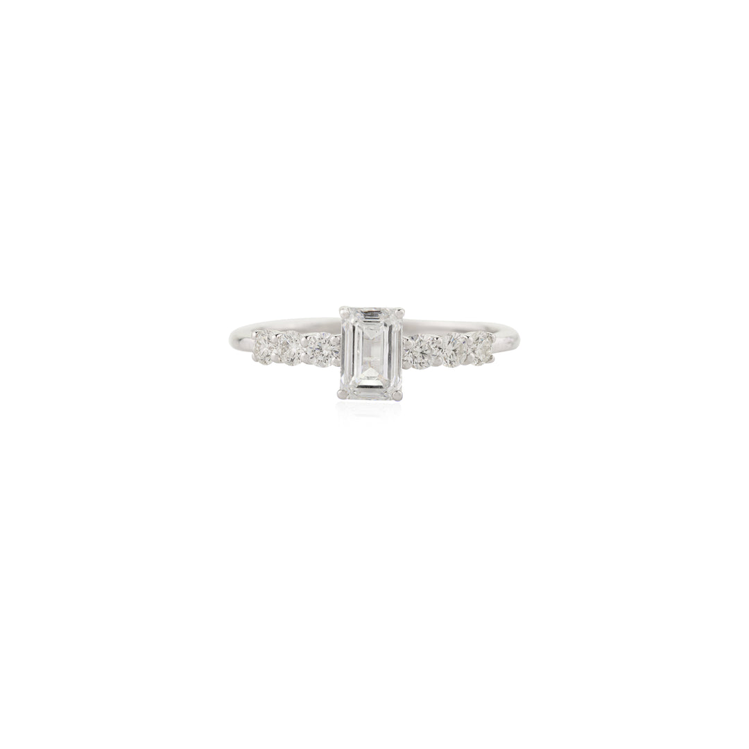 Emerald Cut Lab Grown Diamond Ring
