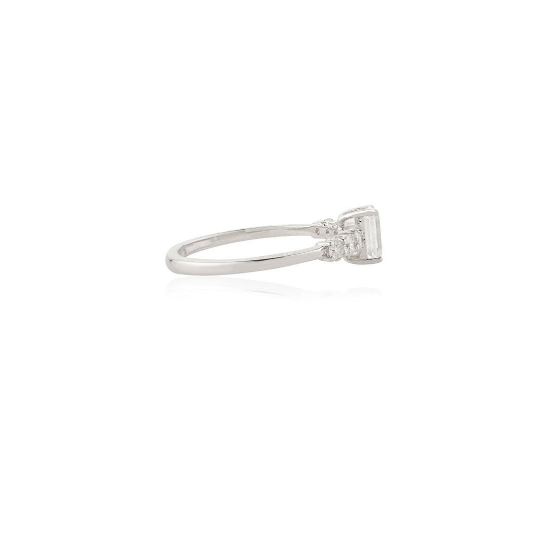 Emerald Cut Lab Grown Diamond Ring