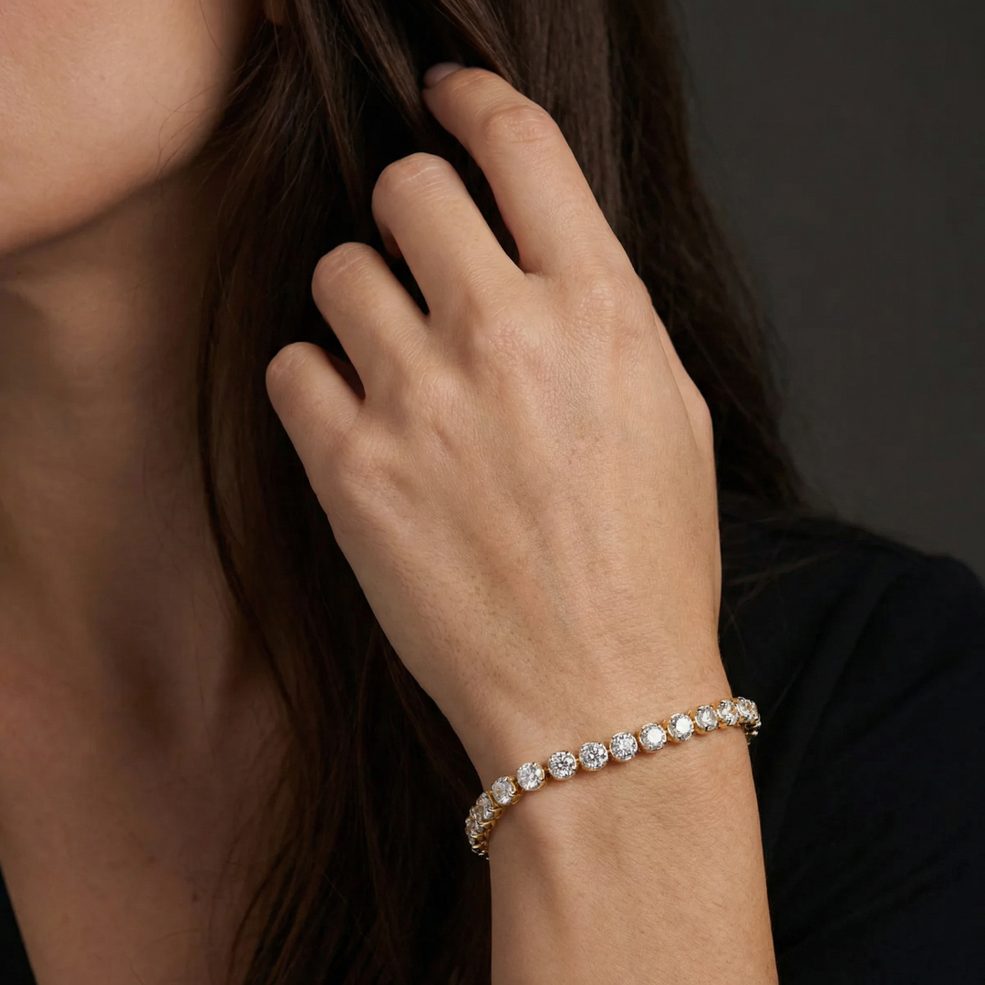 Royal Single Line Diamond Bracelet