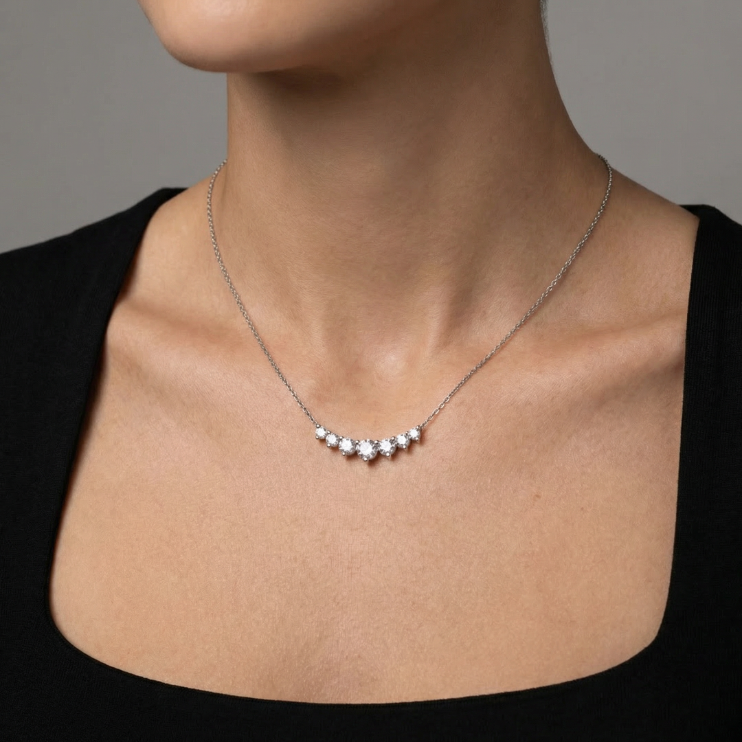 Solitaire Family Necklace