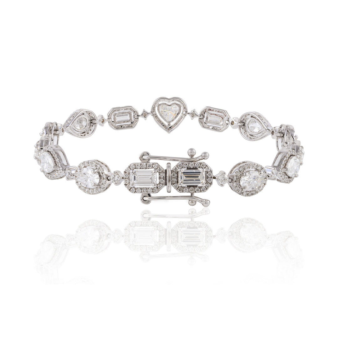 Halo Solitaire Bracelet