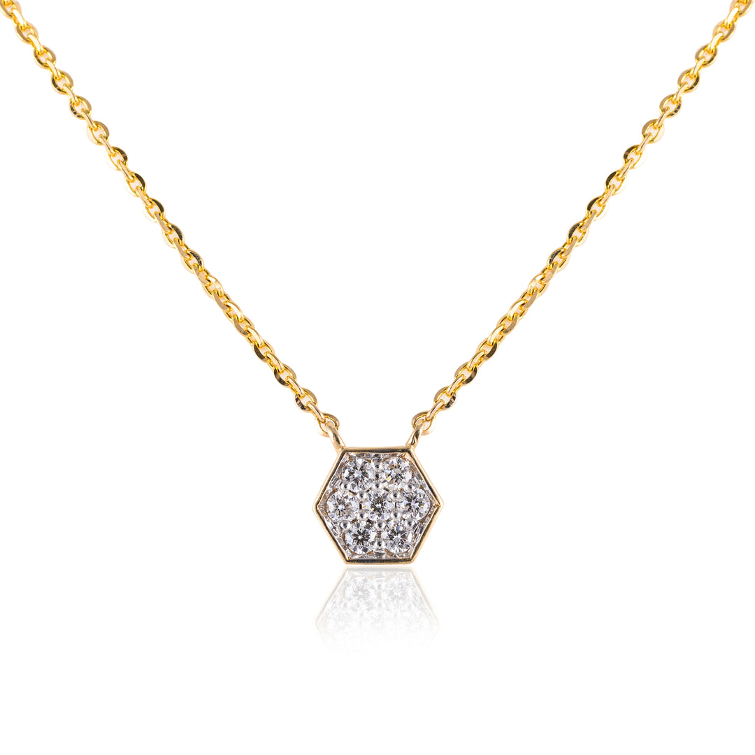 Hexa Diamond Pendant