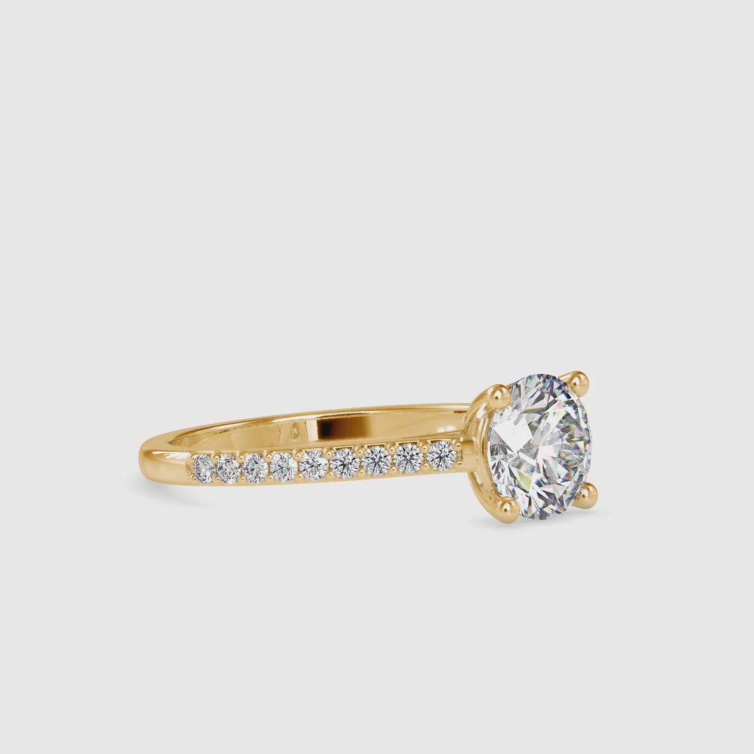 Sunburst Solitaire Ring