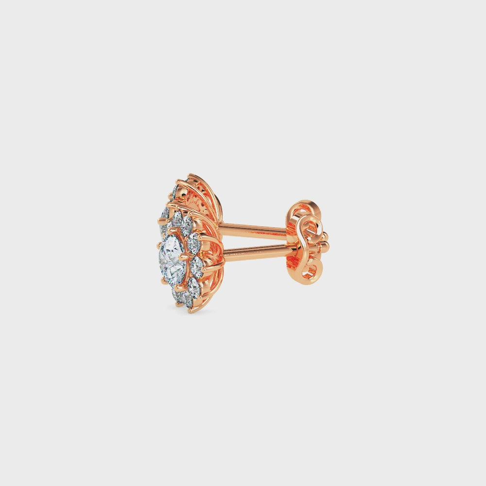 Amara Flora Solitaire Stud